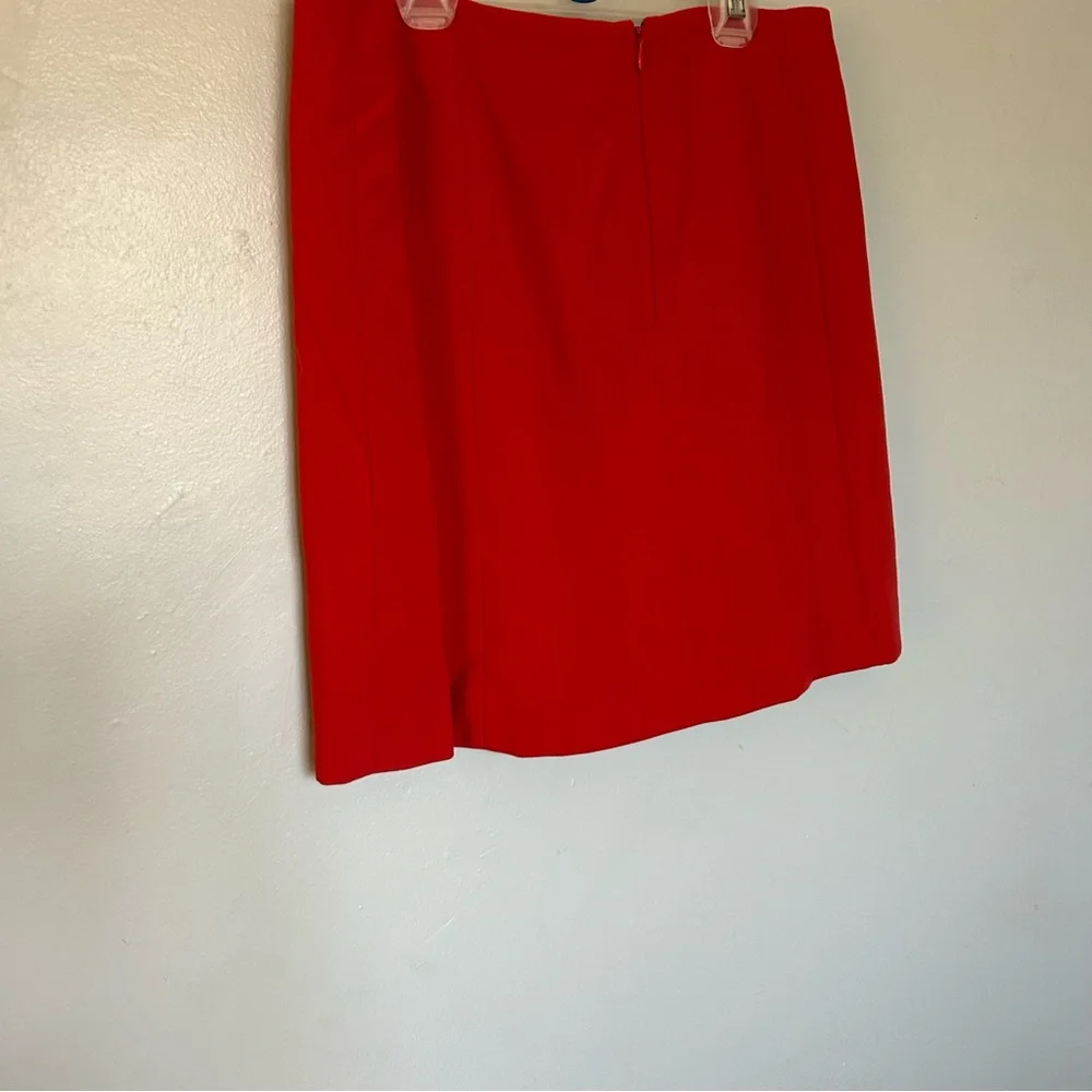 LOFT Vibrant Red Pencil Skirt